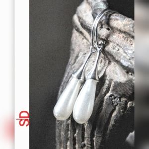 Glass Earrings - Handblown Vintage French